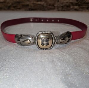 Red and Silver Women's Belt